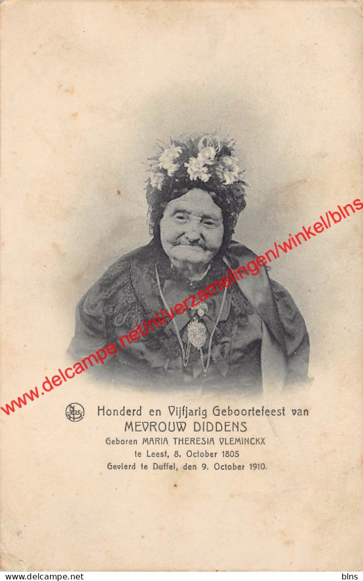 1910 - Honder en vijfjarig Geboortefeest van Mevrouw Diddens - Duffel