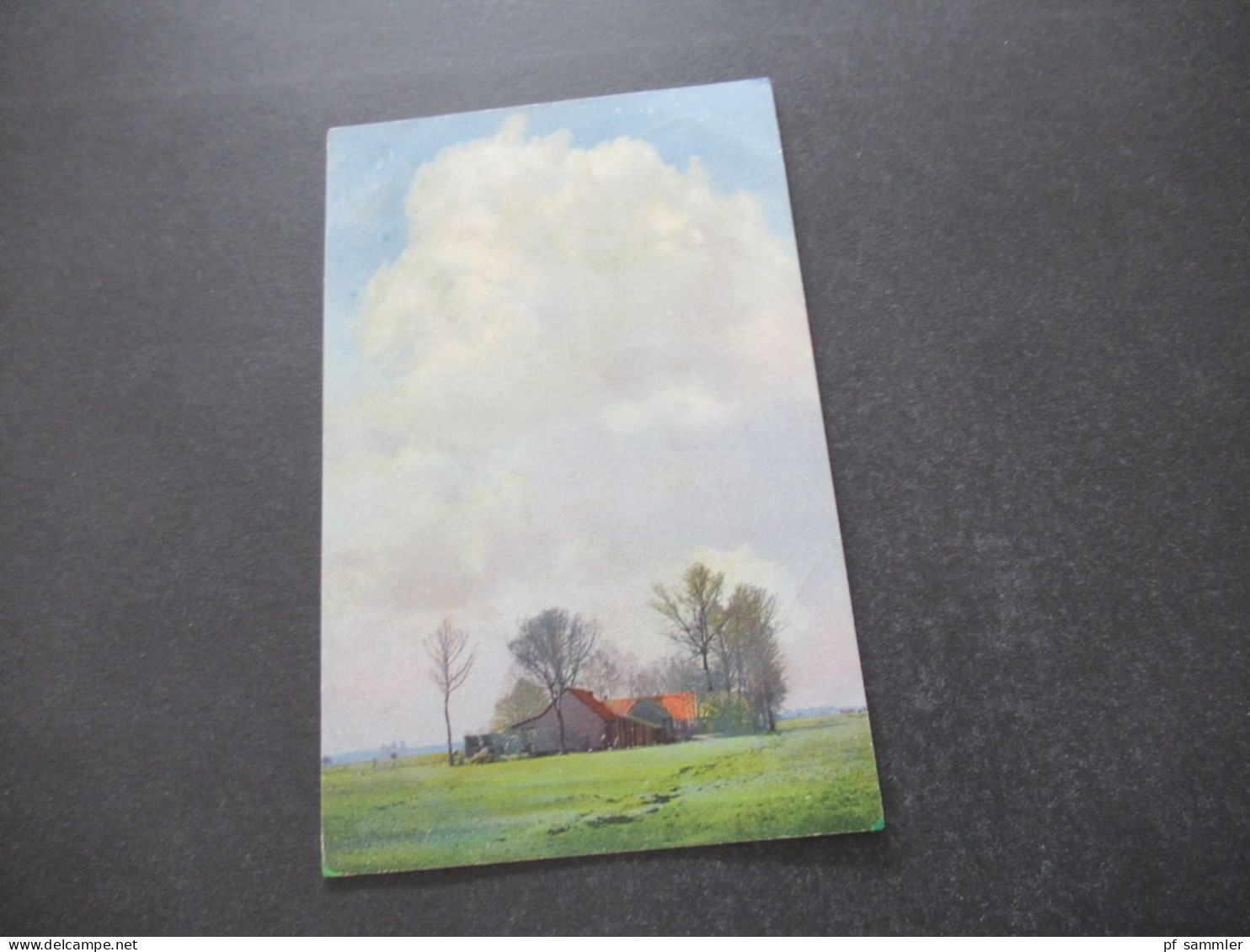 1911 AD Bayern Künstler AK Photochromie No.2134 Serie 96 "Dachau" Bauernhof / Hoftselle / Stempel K1 Geisenfeld