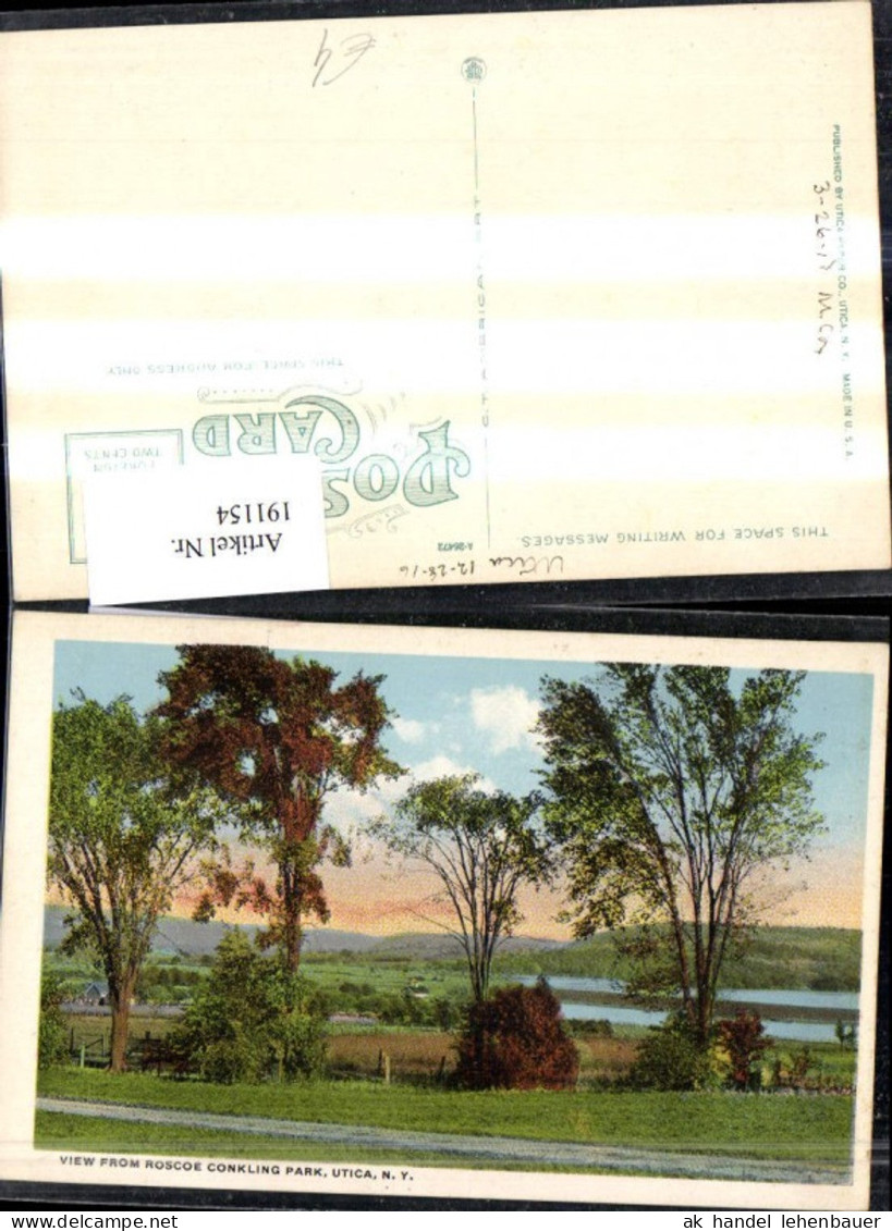 191154,New York Utica View from Roscoe Conkling Park