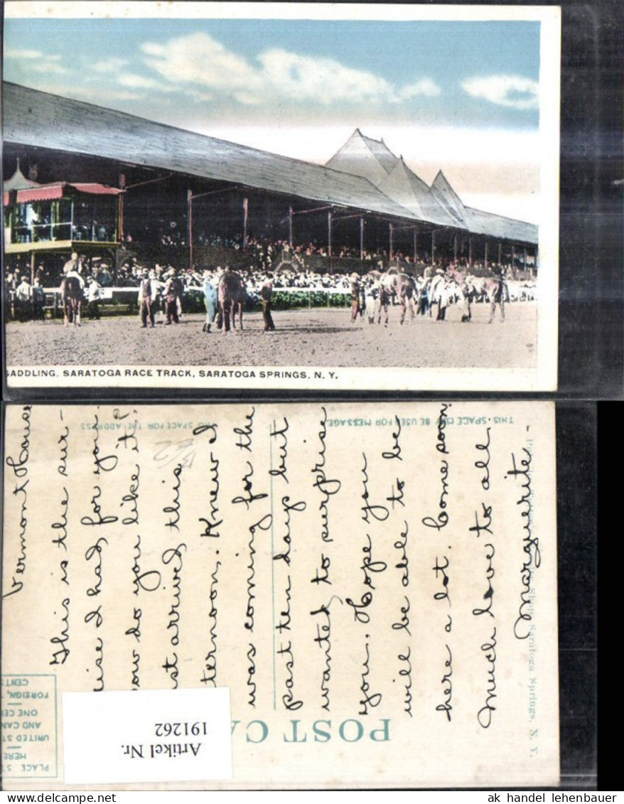 191262,New York Saratoga Springs Saddling Saratoga Race Track