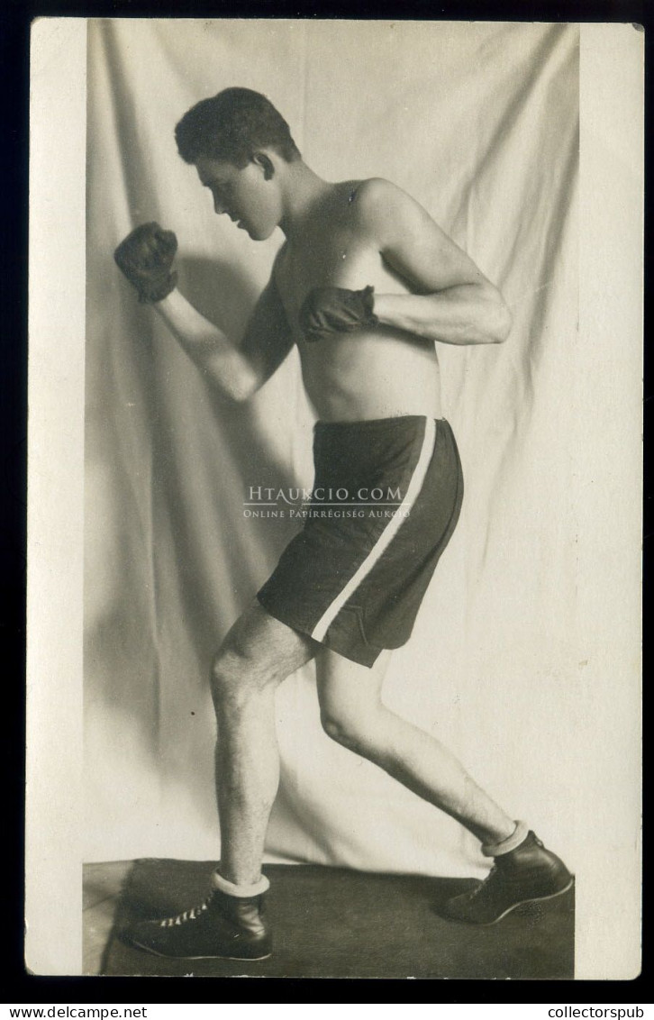 1915-20. ca. Bokszoló, fotós képeslap
