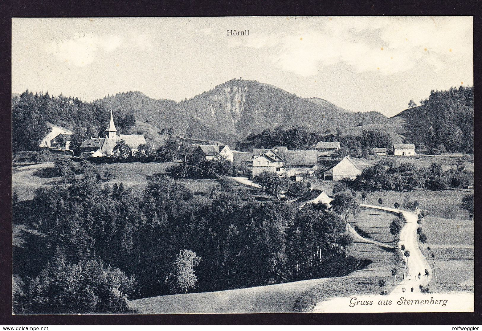 1916 gelaufene AK: GRUSS AUS STERNENBERG.