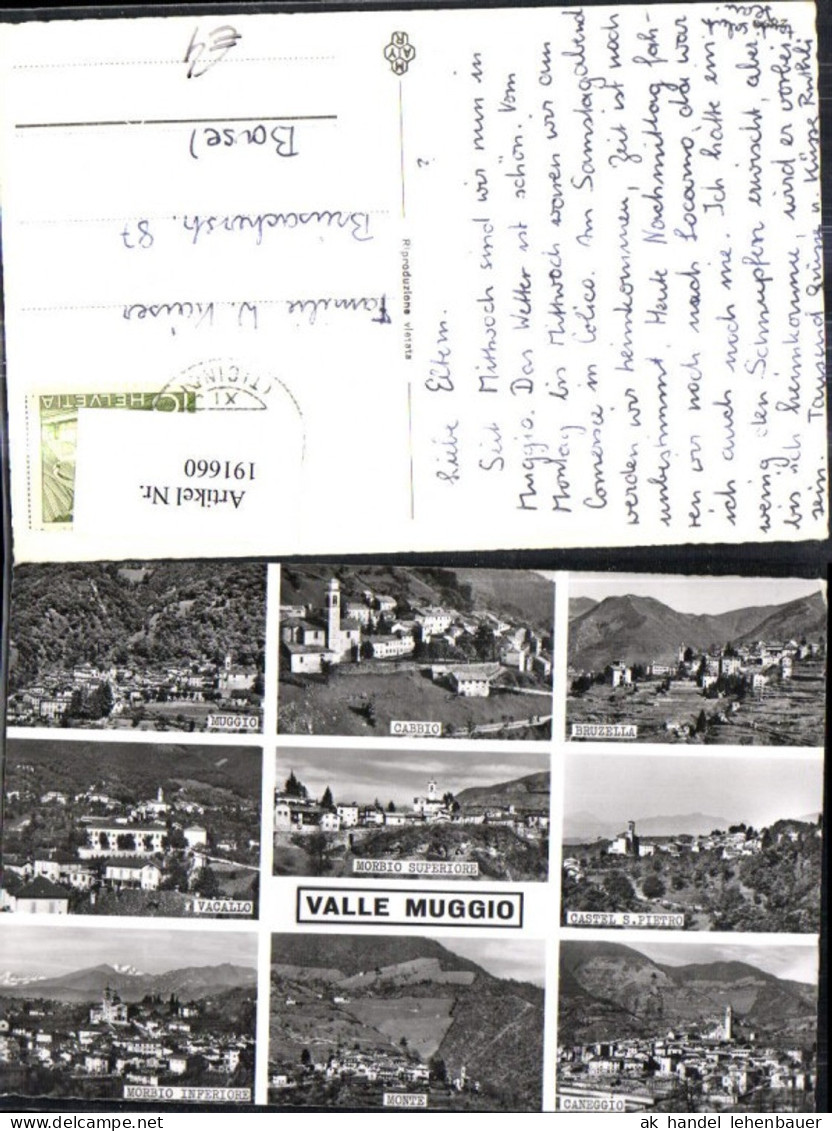 191660,Valle Muggio Mehrbild Ak Caneggio Bruzella Cabbio Vacallo Kt Tessin