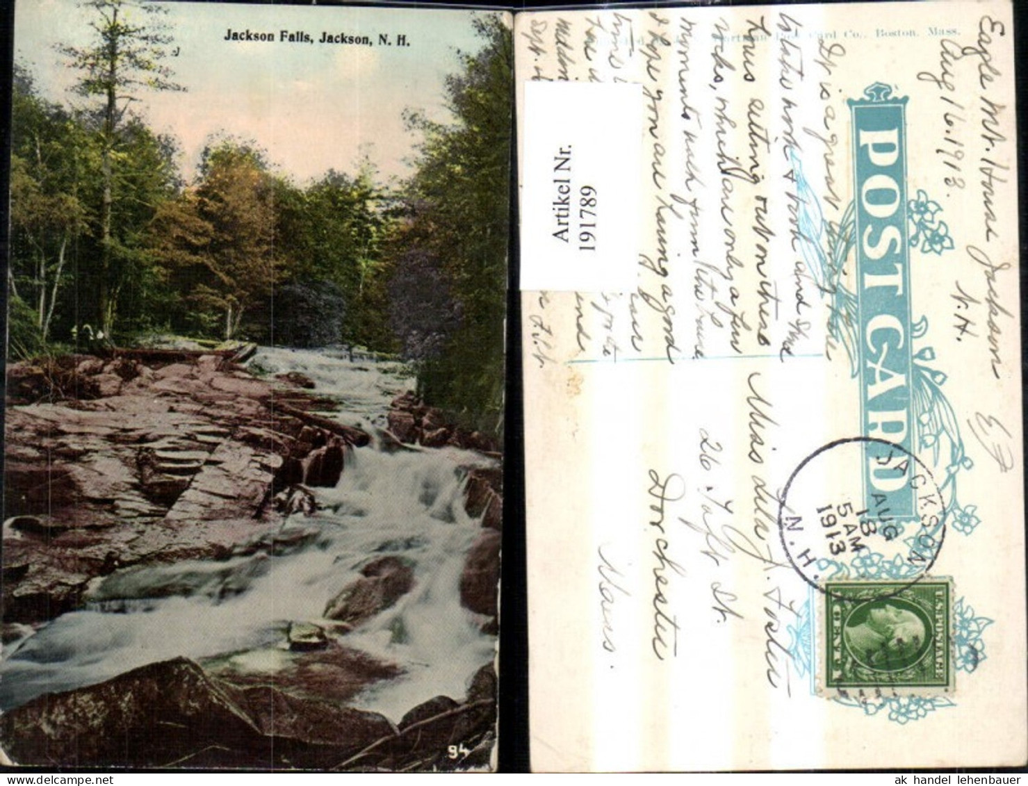 191789,New Hampshire Jackson Jackson Falls Wasserfall