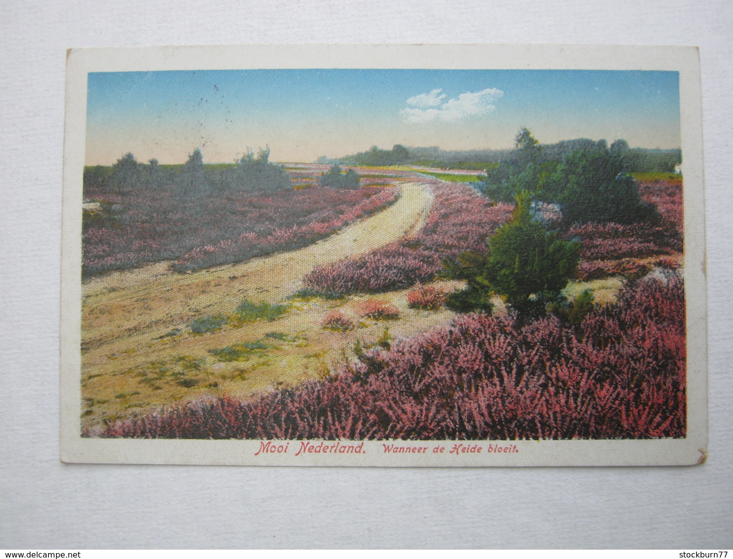 1918 , Camp de Zeist , Briefkaart  naa Dänemark !!    2 Scan