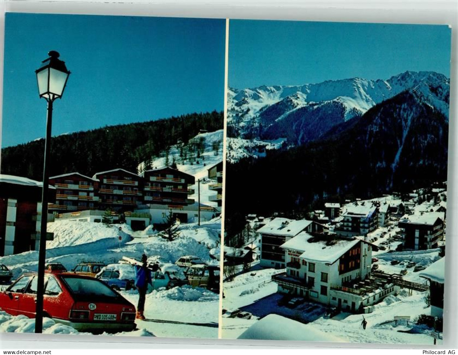 1918 La Tzoumaz Mayens-de-Riddes 1978 Foto AK Hotel Auto Winter - 38071926