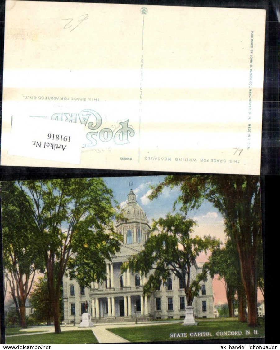 191816,New Hampshire Concord State Capitol