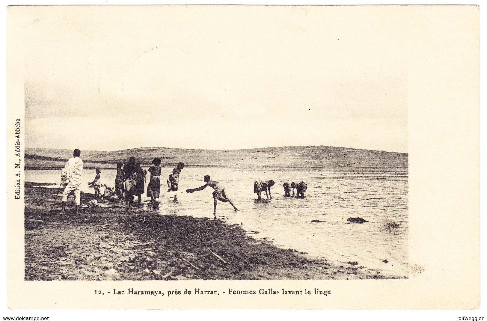 1919 Ansichtskarte Lac Haramaya, Harrar; aus Adisabeba nach Bern