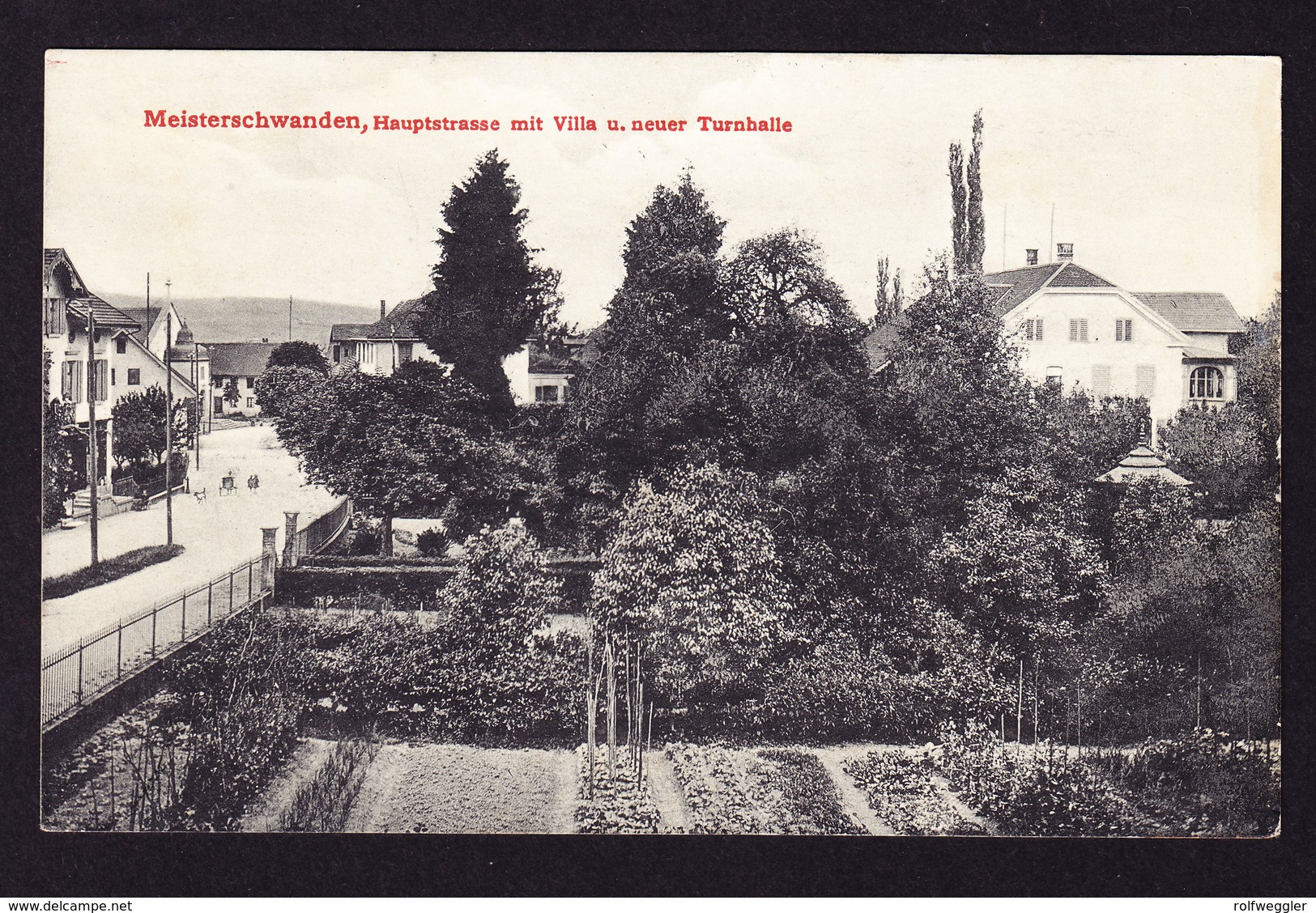 1919 ungelaufene AK aus Meisterschwanden.