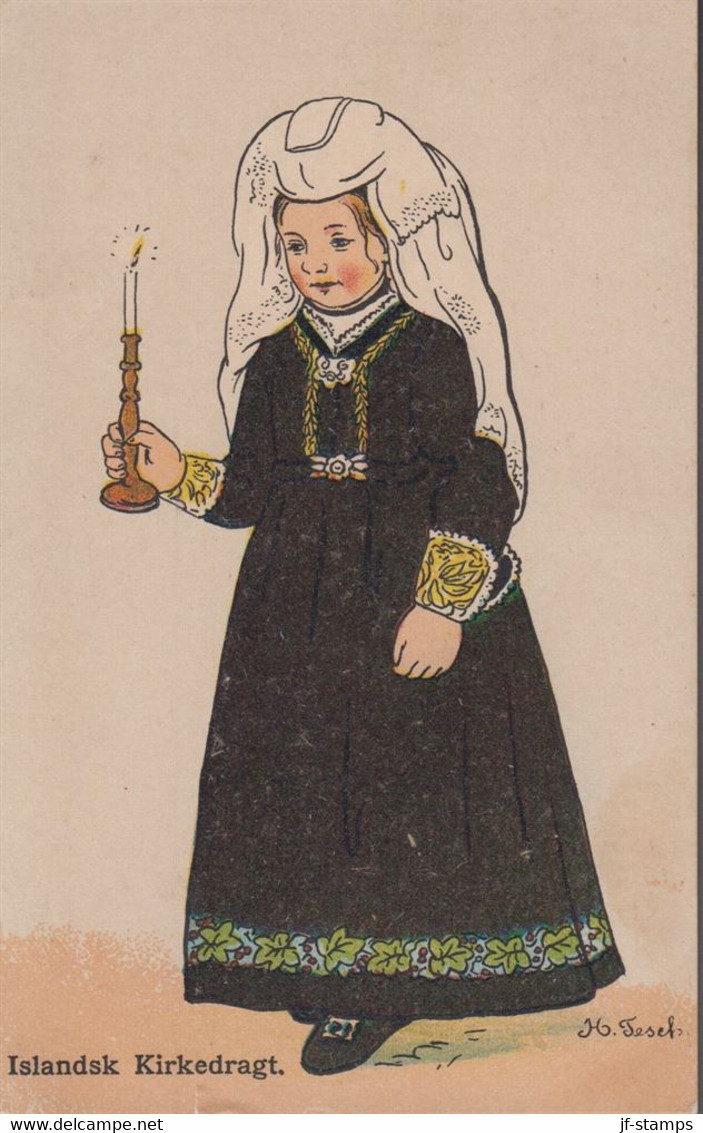 1920. ISLAND.  Islandsk Kirkedragt.  - JF419118