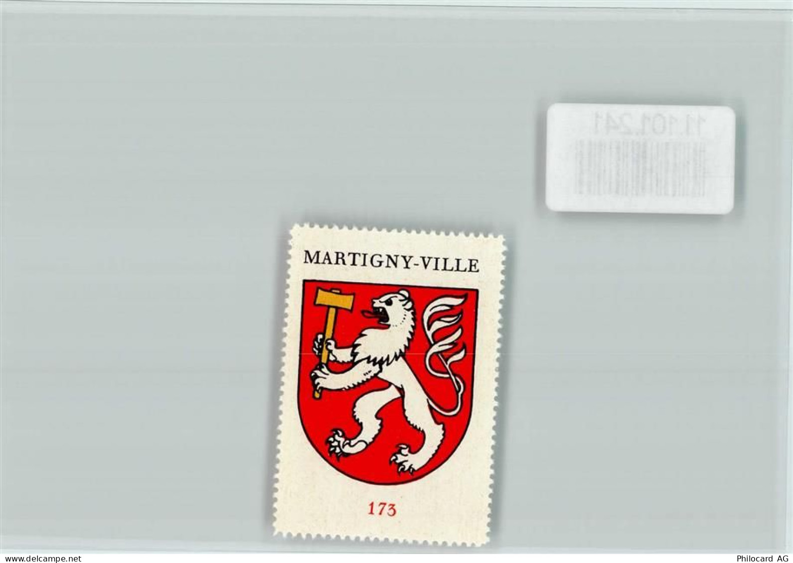 1920 Martigny - Vignette Wappen Kaffee Hag ca 1920-1940 Martigny-Ville... - 11101241
