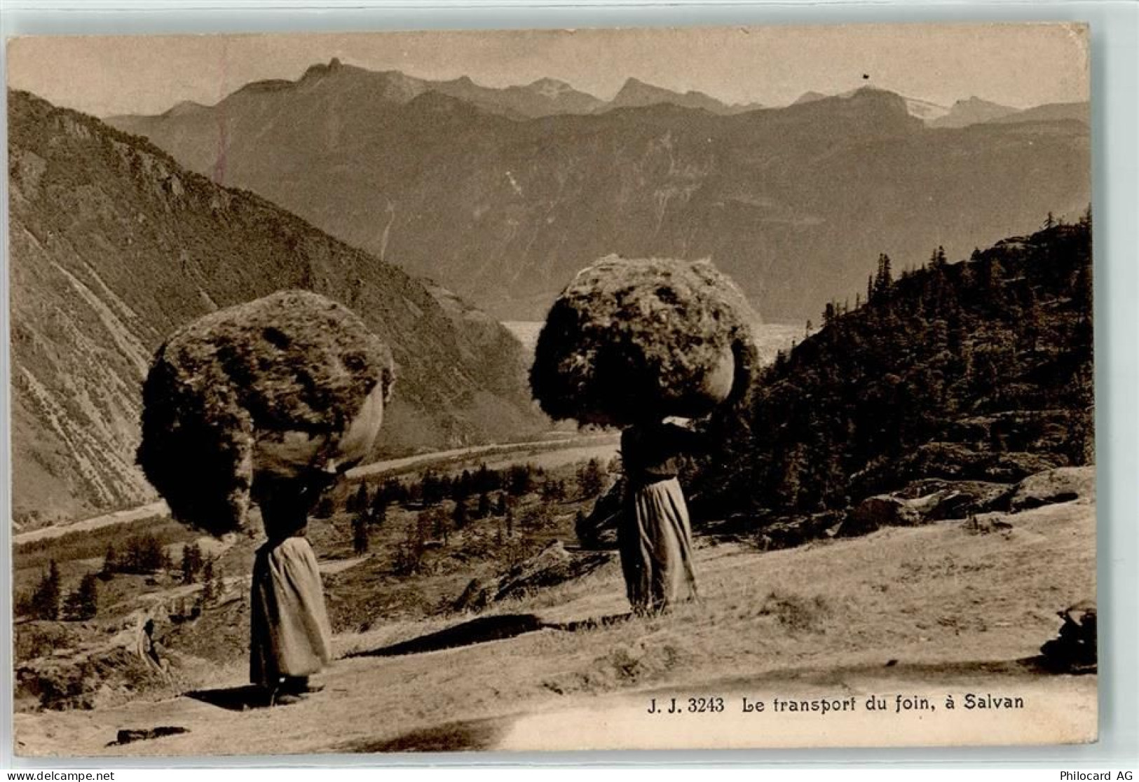 1922 Salvan 1916 - Transport du foin - 10611929