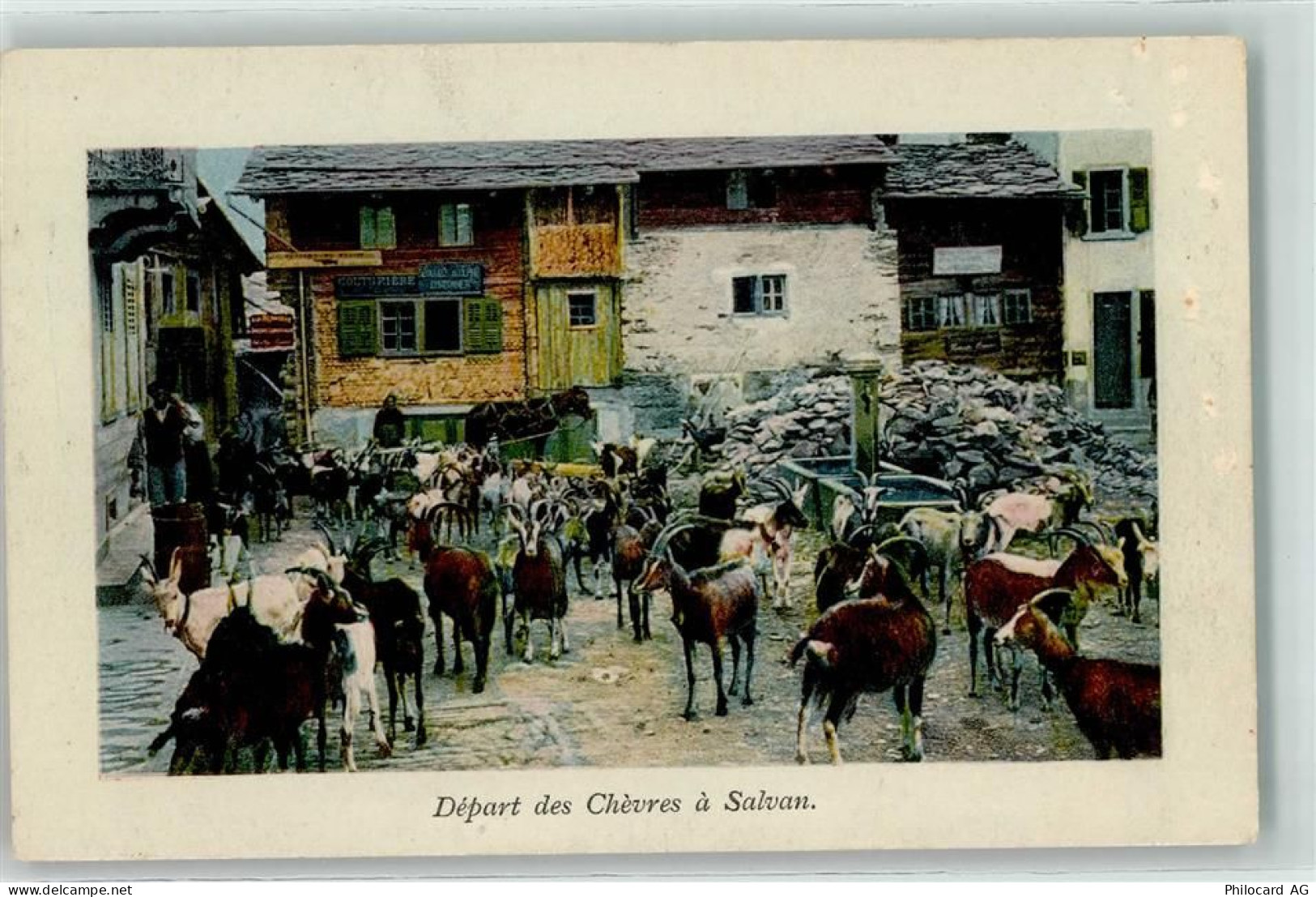 1922 Salvan - Depart des Chevres - 10623371