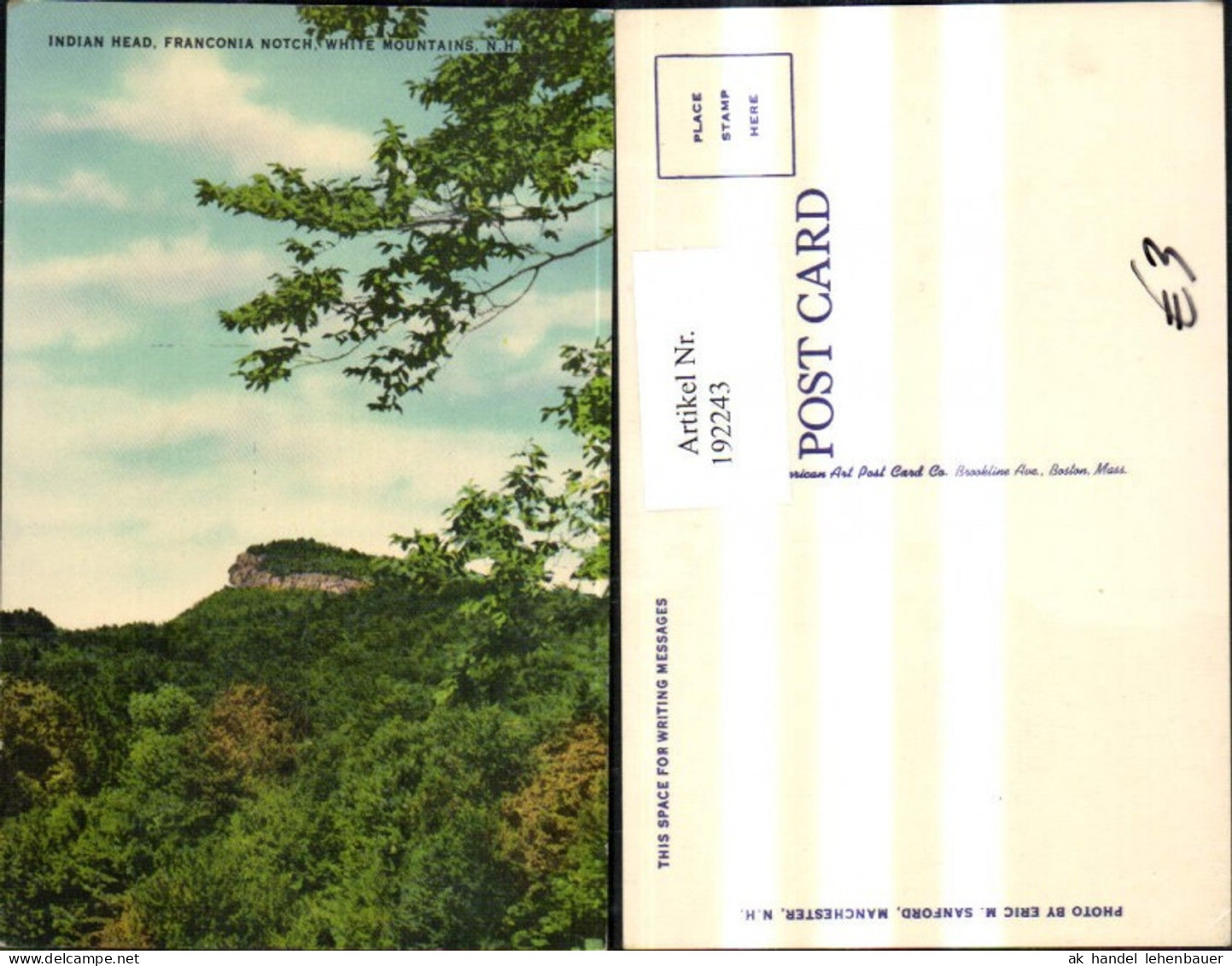 192243,Indian Head Franconia Notch White Mountains