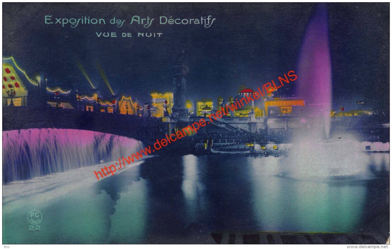 1923 Exposition des Arts Décoratifs - vue de nuit