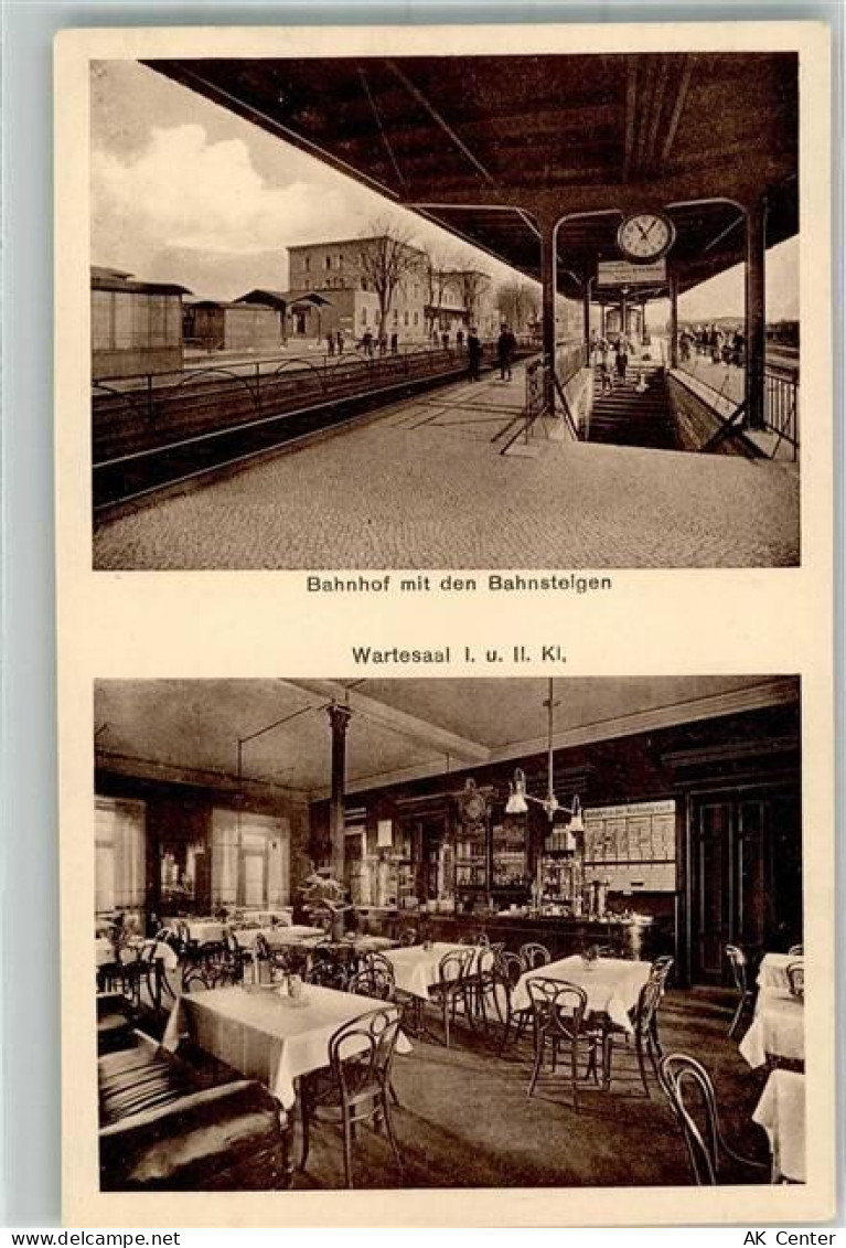 19230 O2820 Hagenow Foto AK Bahnhof Bahnsteige Wartesaal 1. und II. Klas... - 13652546