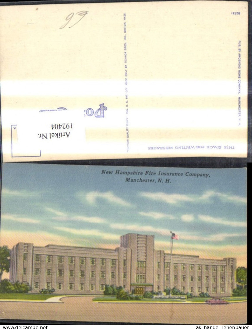 192404,New Hampshire Manchester New Hampshire Fire Insurance Company