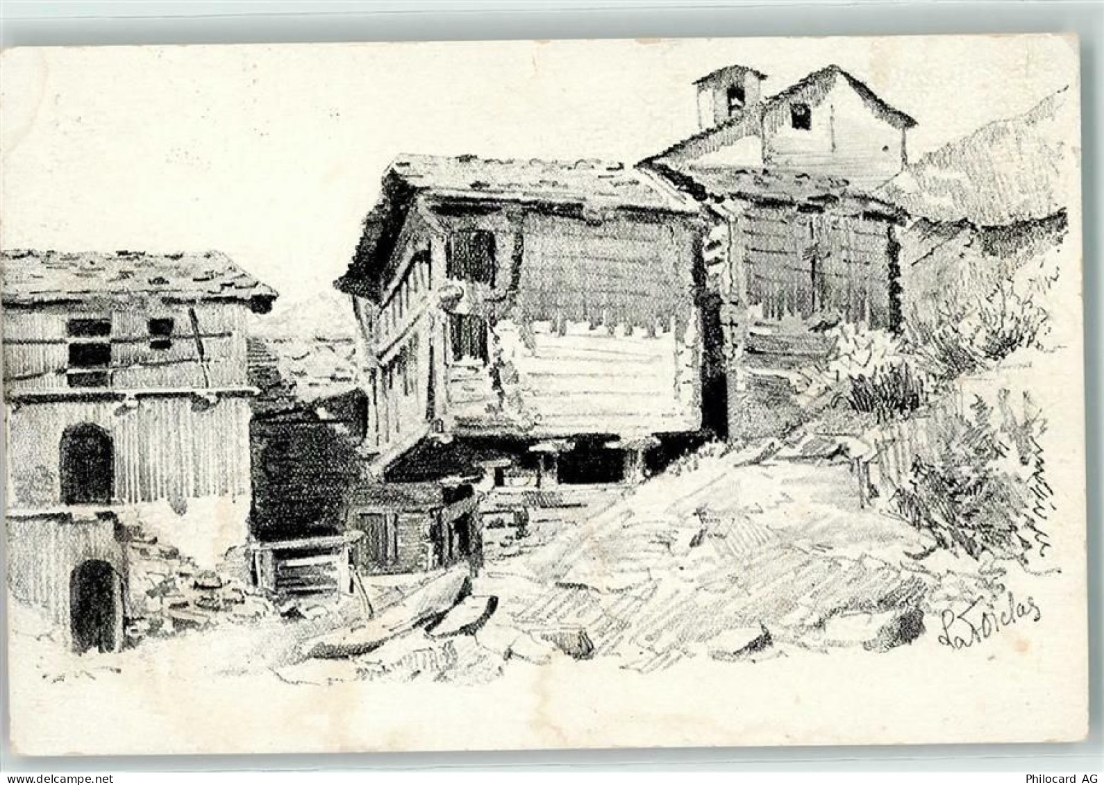 1925 Finhaut Künstlerkarte sign. - 10611047