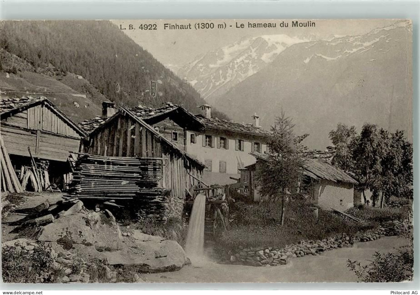 1925 Finhaut - Le hameau du Moulin - 10611085