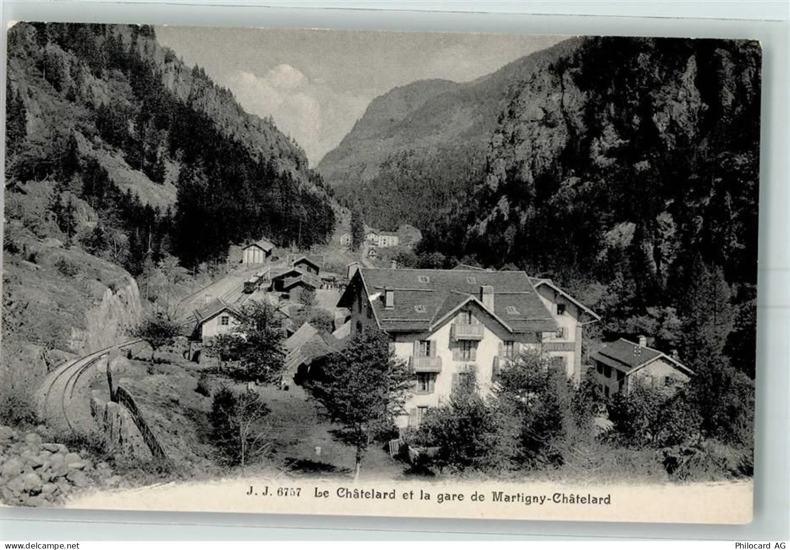 1925 Le Châtelard VS - La Gare de Martigny-Chatelard Bahnhof - 13172881