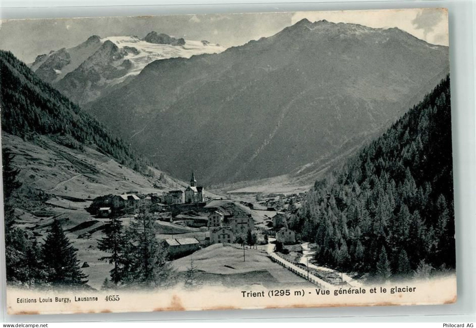 1929 Trient - Gletscher Bahnpost Ambulant 1156 - 39407714