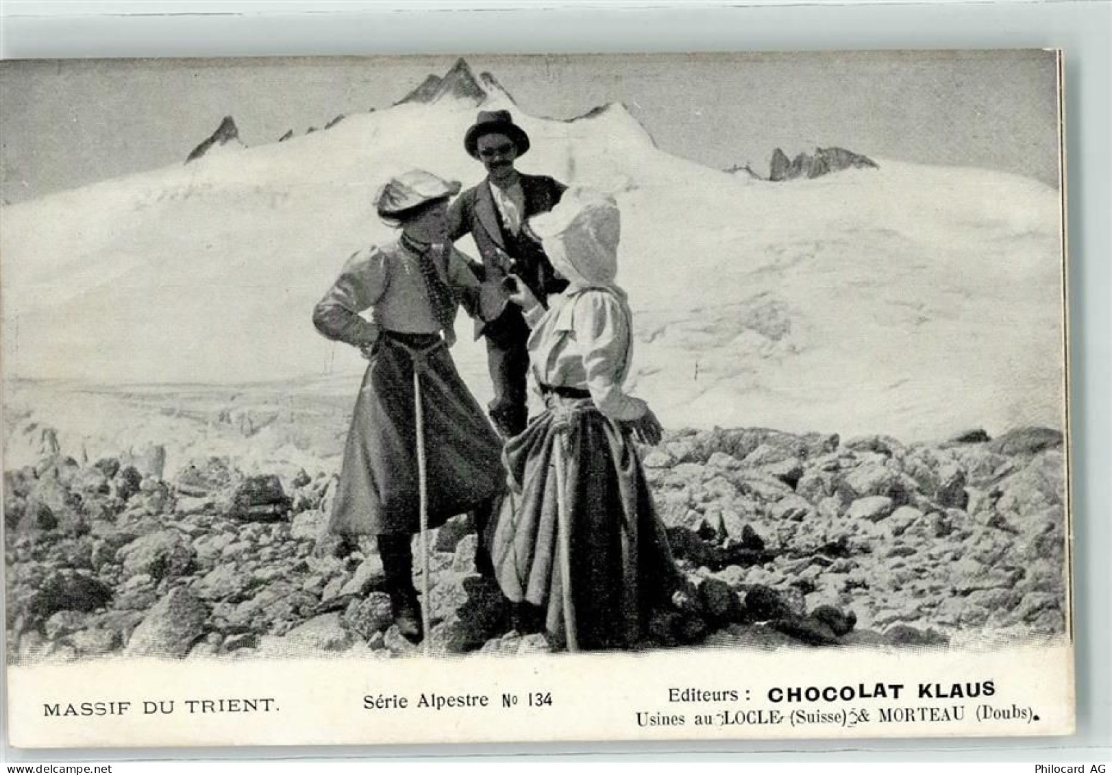 1929 Trient - Massiv du Trient Editeur Chocolat Klaus - 10611174