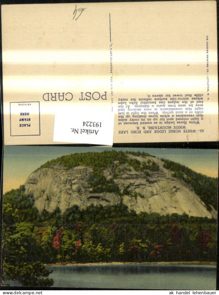 193224,New Hampshire White Mountains White Horse Ledge and Echo Lake