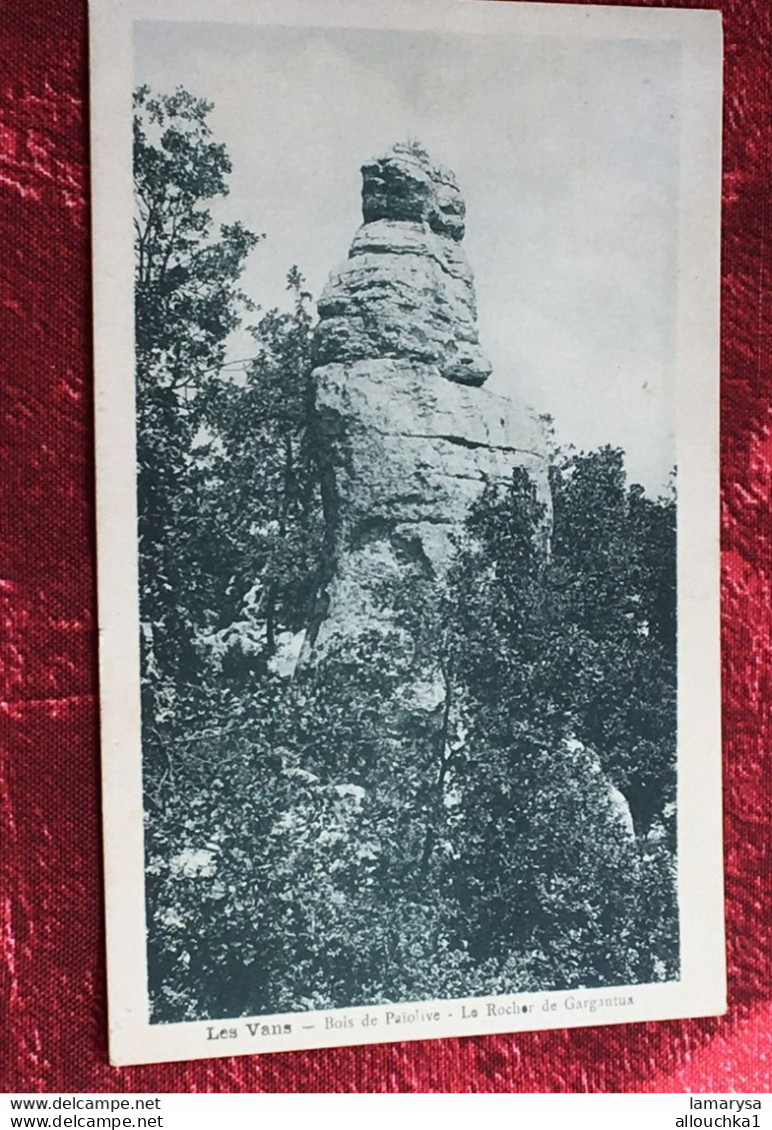 1933 Les Vans [07] Ardèche-Carte Postale CPA-Bois de Païolive-le rocher de Gargantua