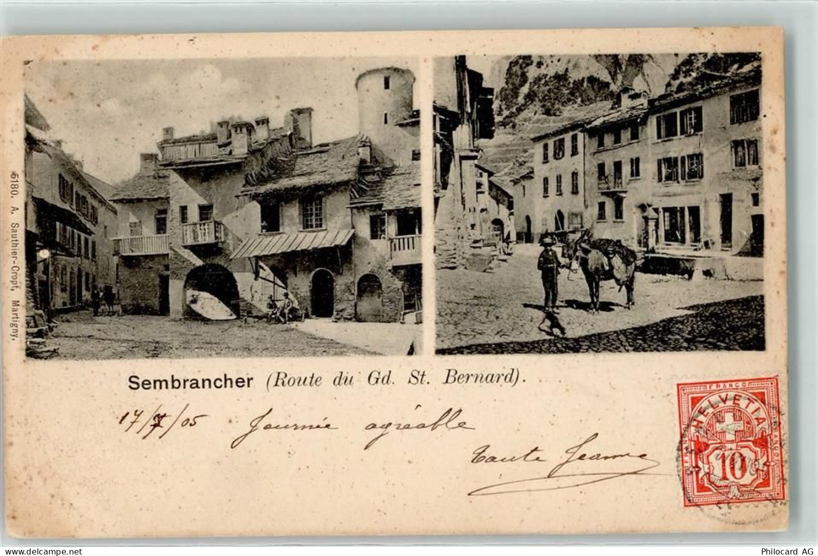 1933 Sembrancher 1905 - Esel - 13197991