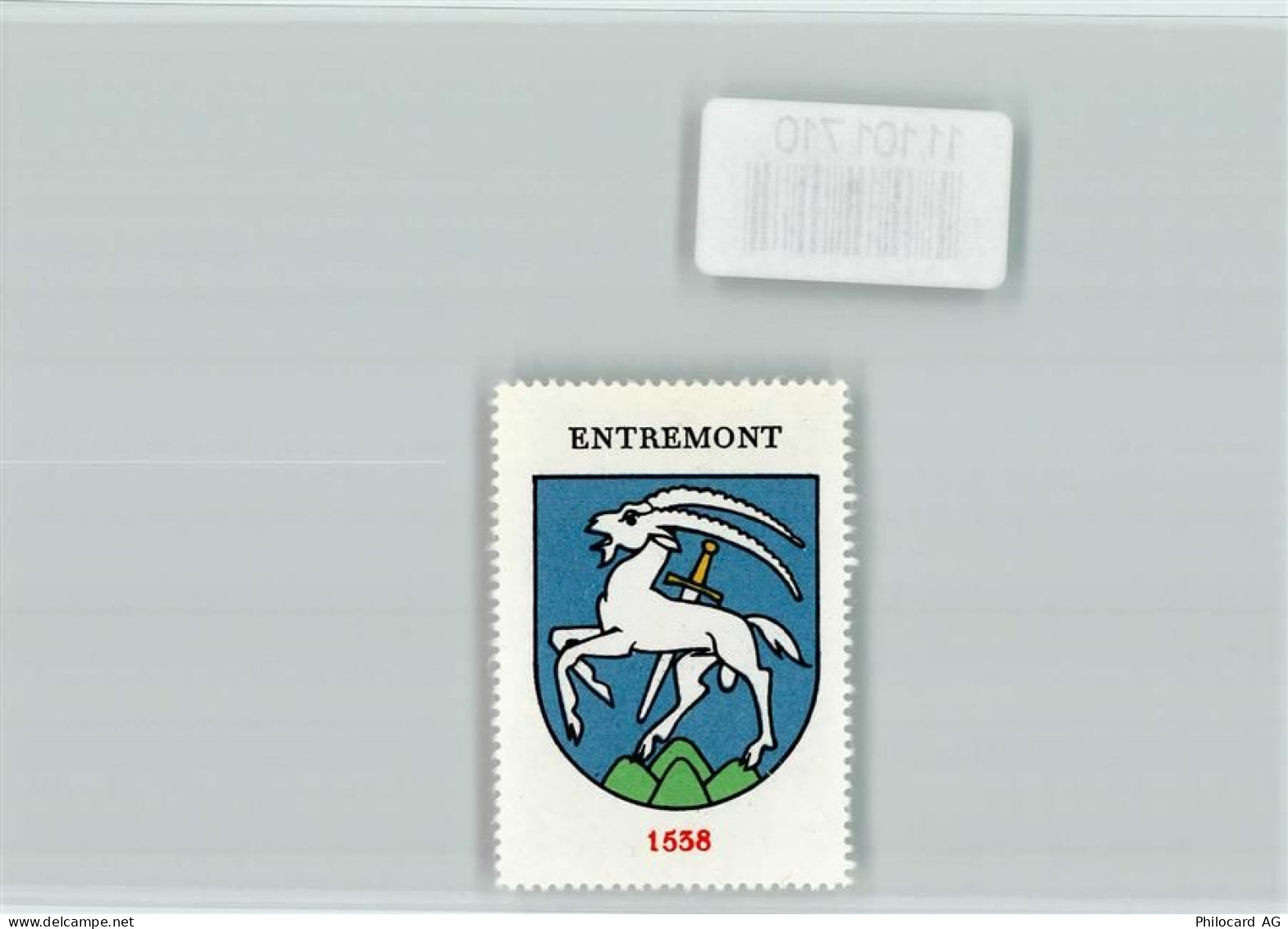 1933 Sembrancher - Entremont Vignette Wappen Kaffee Hag ca 1920-1940 - 11101710