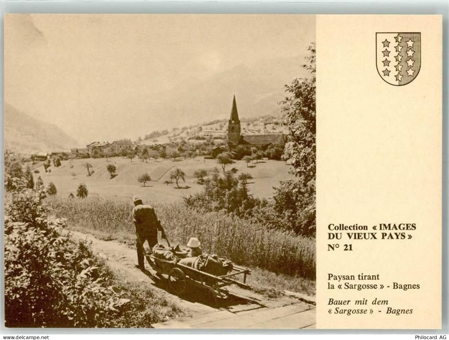 1936 Bagnes - Collection Images du Vieux Pays Serie Nr. 21 Bauer Sargoss... - 39693815