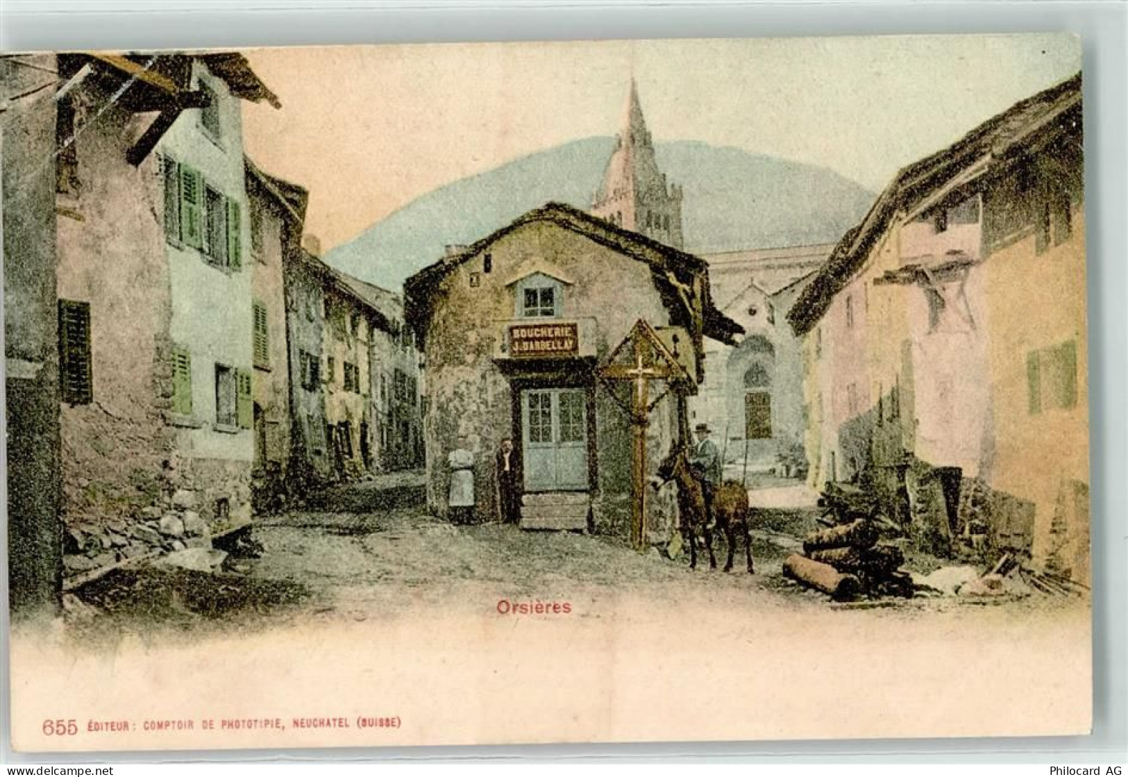 1937 Orsières 1901 - Reiter Boucherie J. Darbellay - 13197603