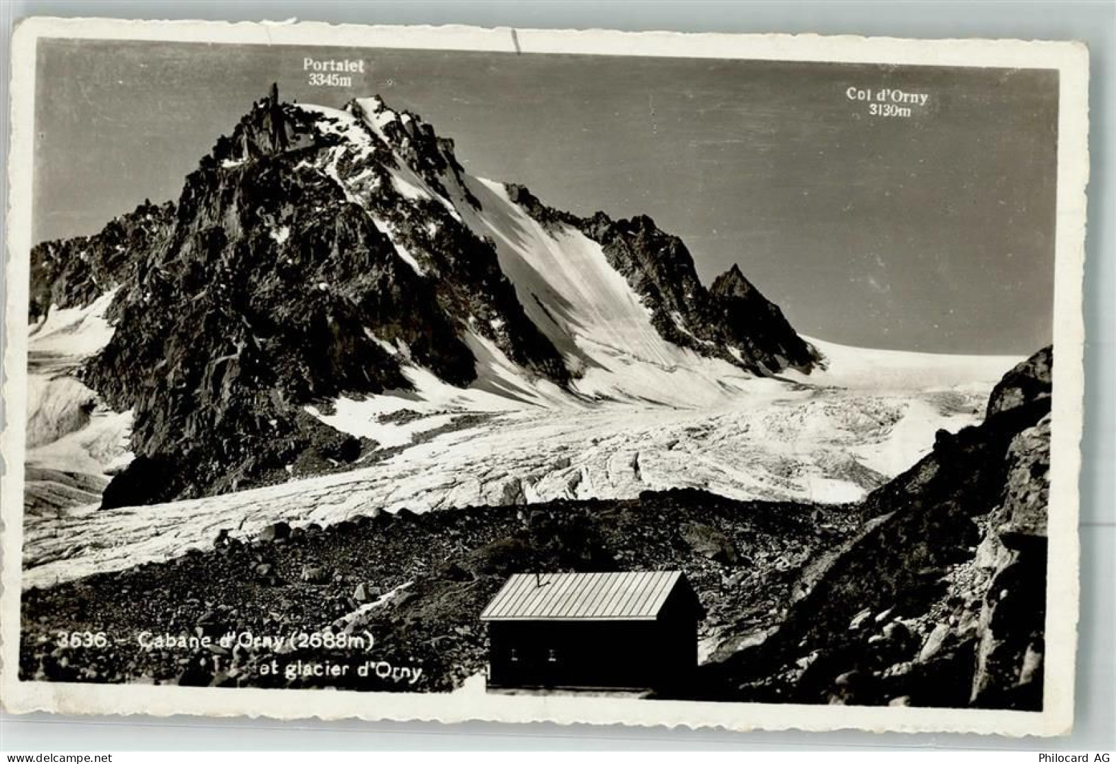 1937 Orsières 1943 Foto AK Feldpost Cabane d’Orny - 38023118