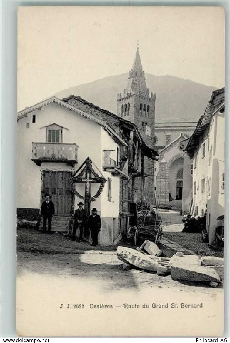 1937 Orsières - Route du Grand St. Bernard Wegkreuz - 13172563