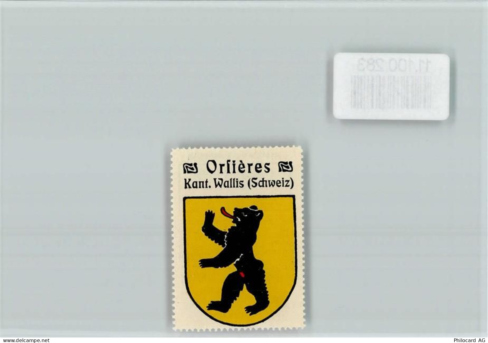 1937 Orsières - Vignette Wappen Kaffee Hag ca 1920-1940 - 11100283