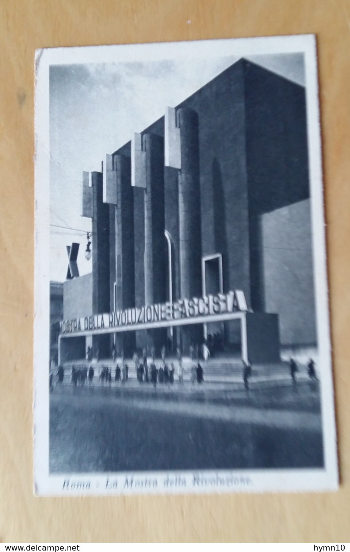 1938 cartolina ROMA MOSTRA della RIVOLUZIONE FASCISTA+viaggiata-$312