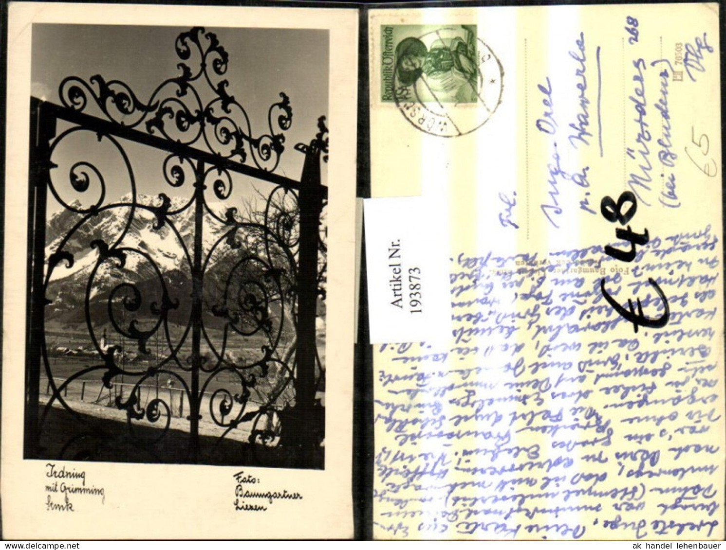 193873,Irdning m. Grimming Eisernes Tor