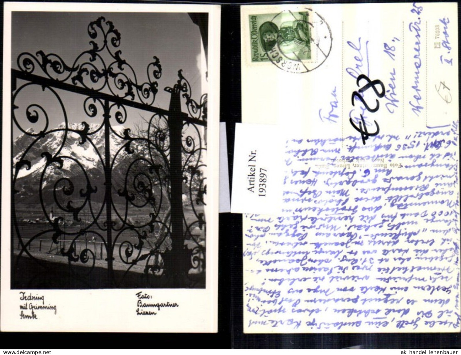 193897,Irdning m. Grimming Eisernes Tor