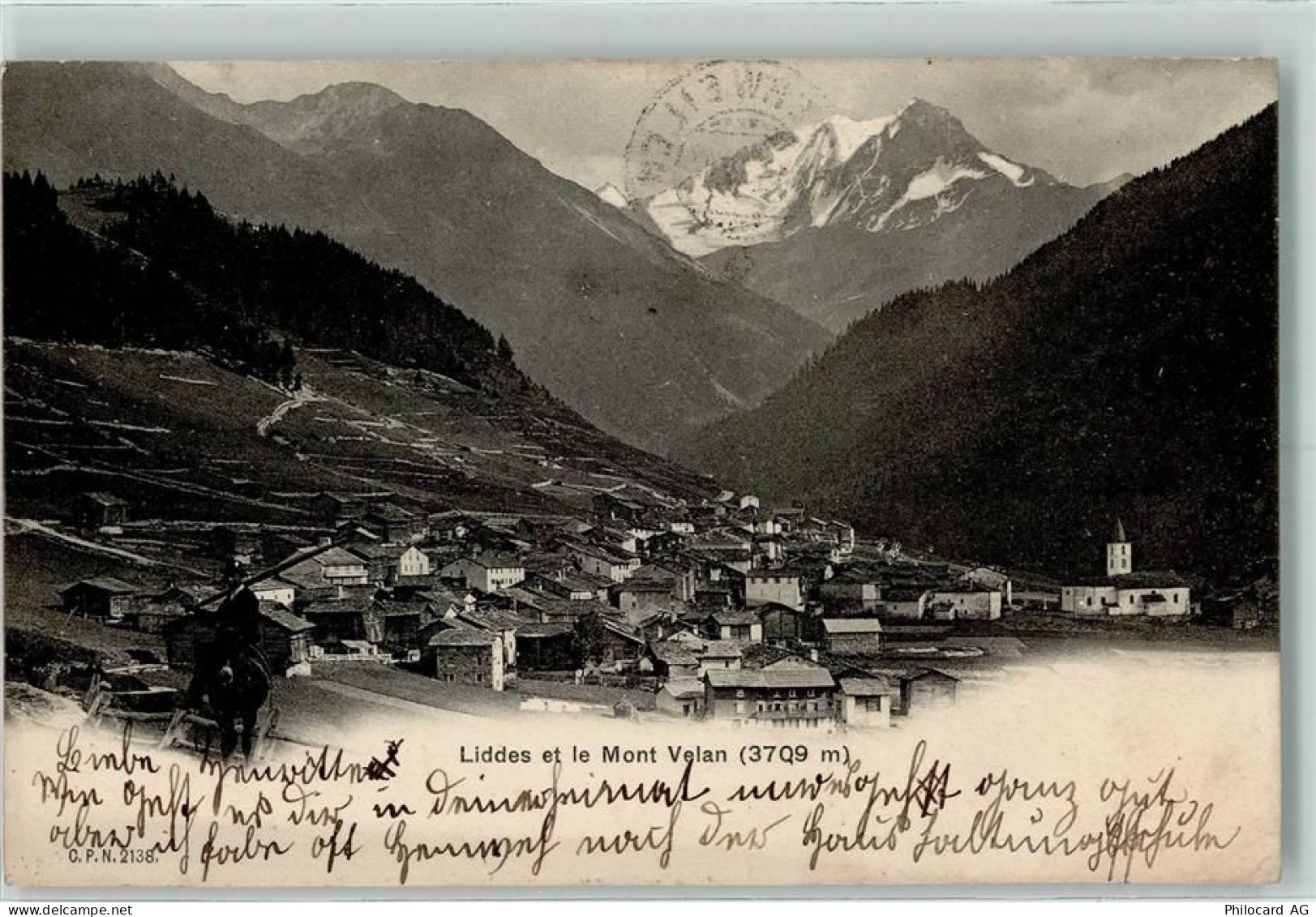 1945 Liddes 1907 - Liddes et le Mont Velan - 13123131