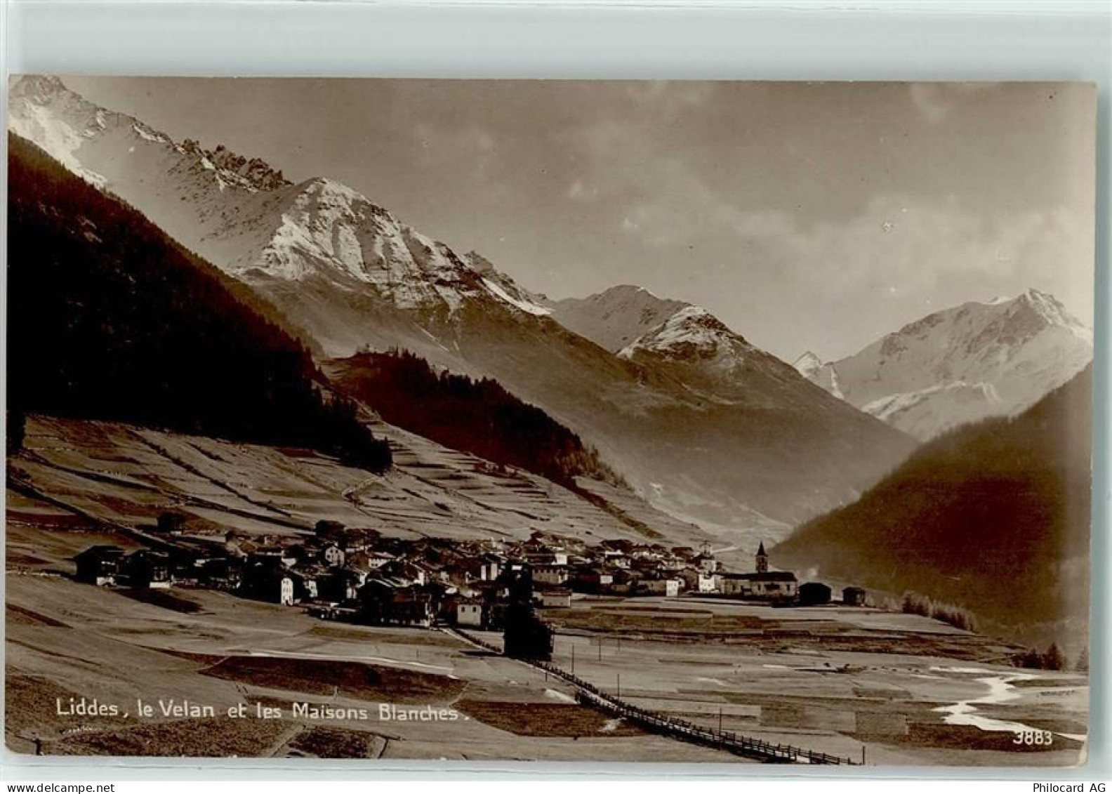 1945 Liddes - Velan und die weissen Häuser - 10593450