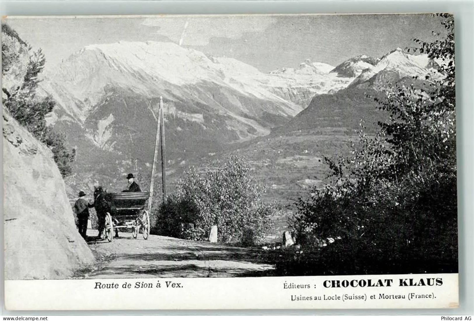 1950 Sion Sitten - Route de Sion a Vex Chocolat Klaus - 10600668