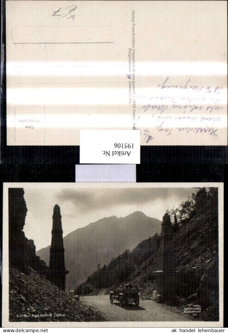 195106,Loibl Passhöhe b. Ferlach