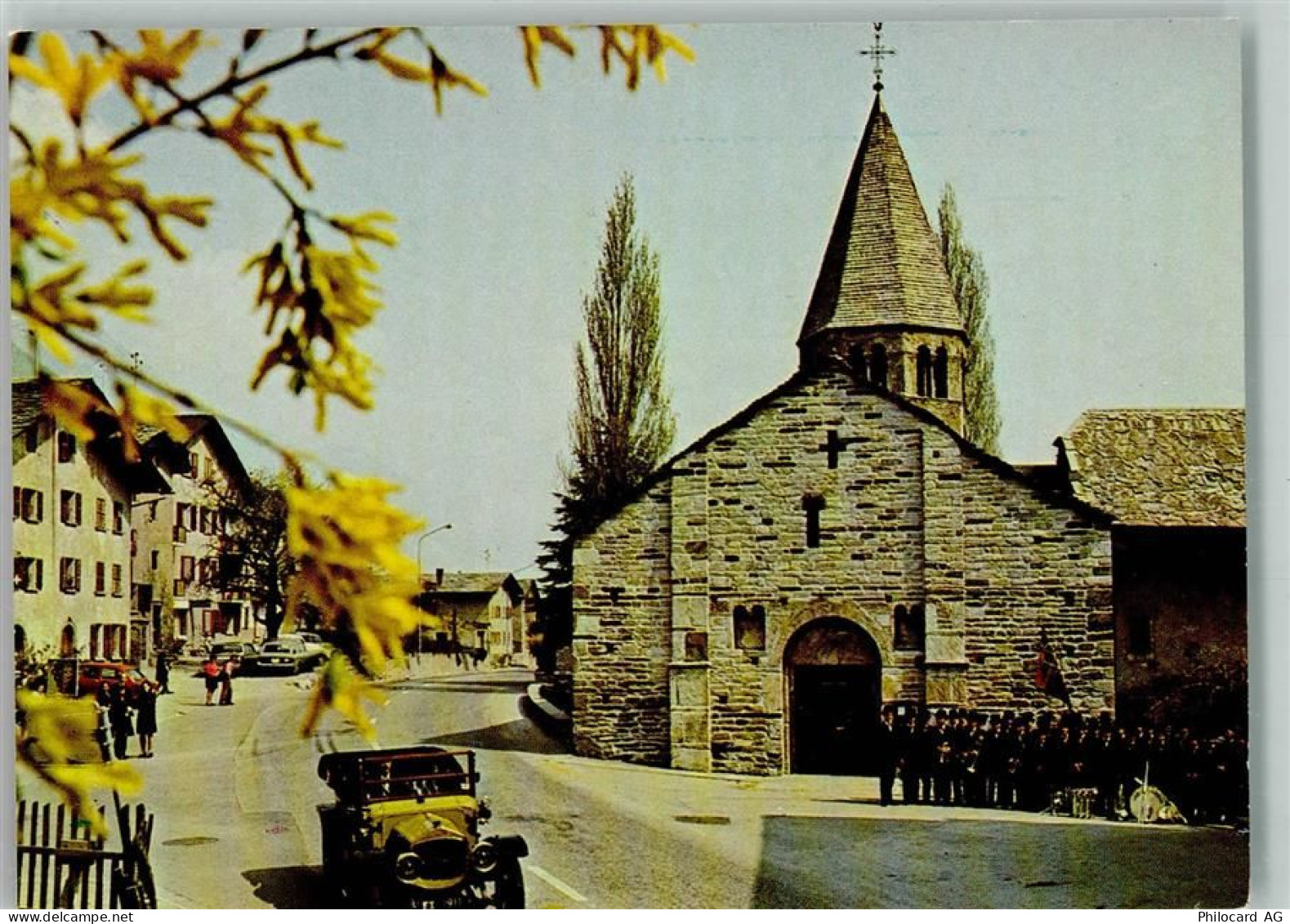 1955 Chamoson - Musikkapelle bei Kirche St. Pierre de Clages - 40146660