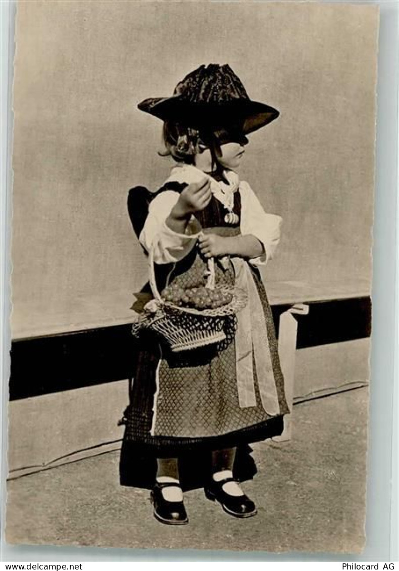 1965 Savièse Foto AK Tracht Kind Mädchen - 38069778