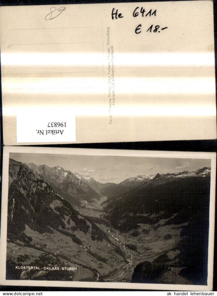 196837,Klostertal Dalaas Stuben Totale