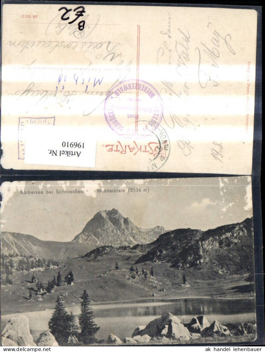 196910,Körbersee m. Schroecken Schröcken Widderstein
