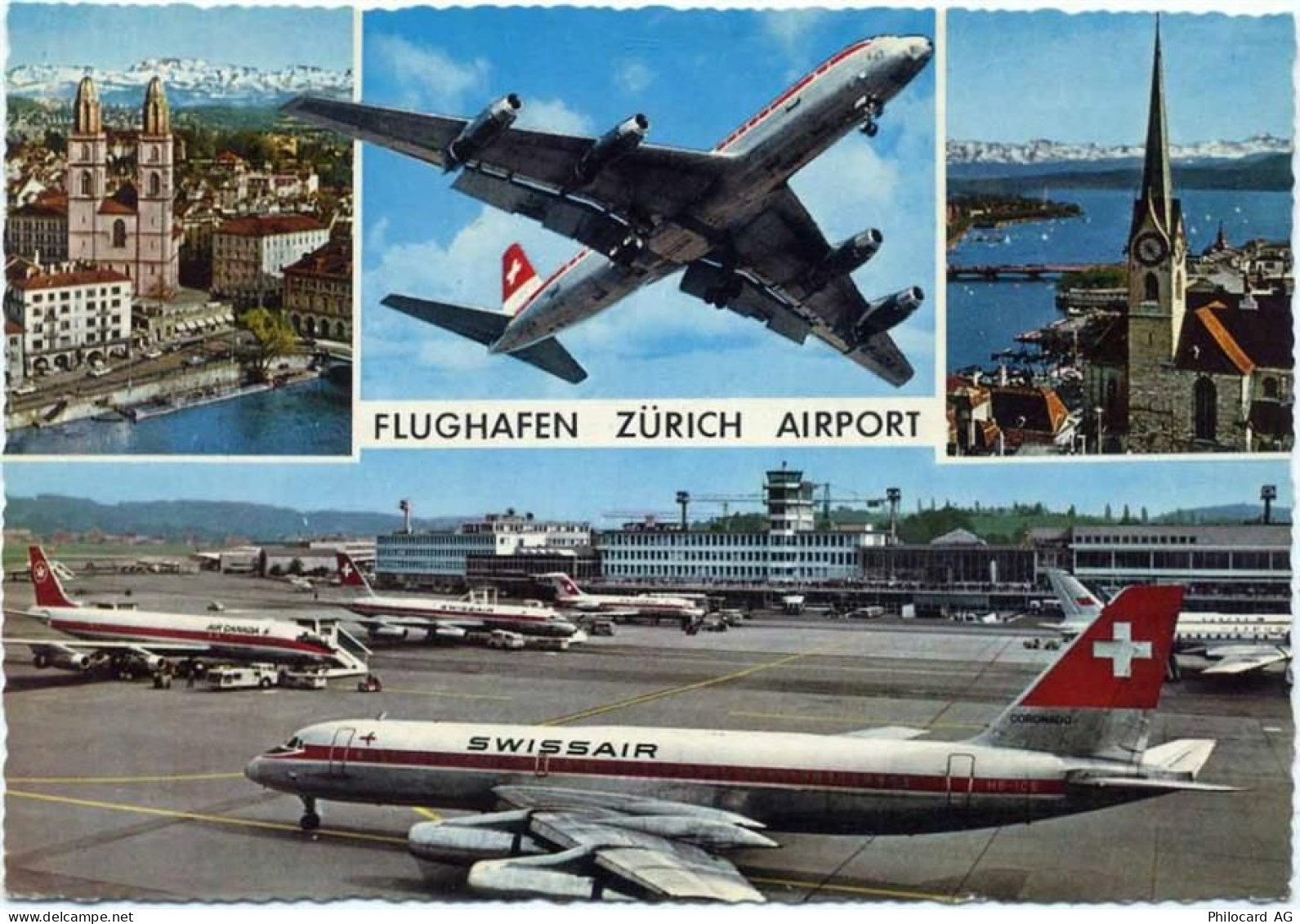 1970 - Zürich: Flughafen, Flugzeug,Rowesa- Verlag - 20055589