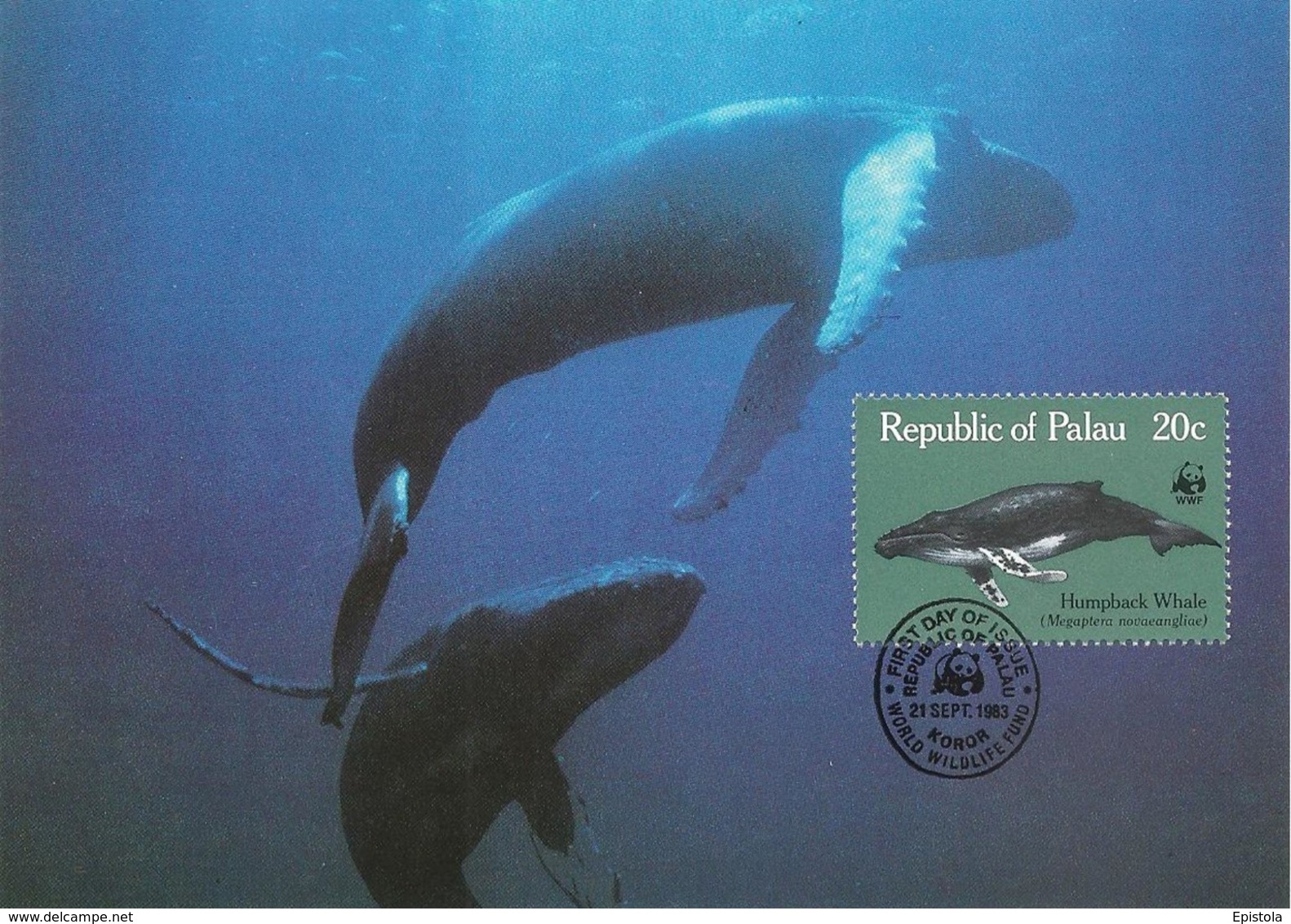 1983 - PALAU (Belau ou Pelew) - Humpback Whale - Baleine à bosse WWF