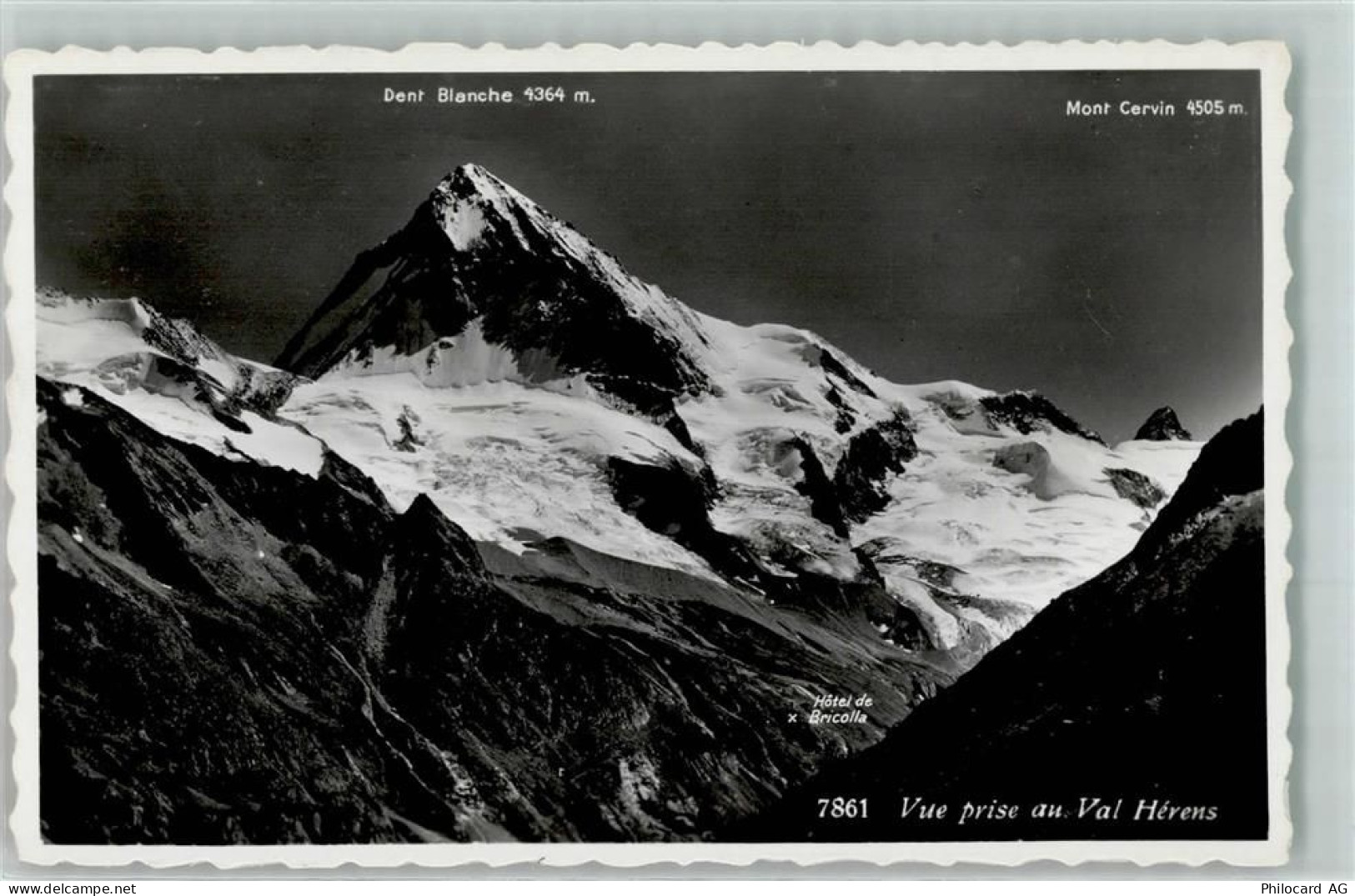 1987 Hérémence Riod Gebrauchsspuren Dent Blanche Mont Cervin - 10583323