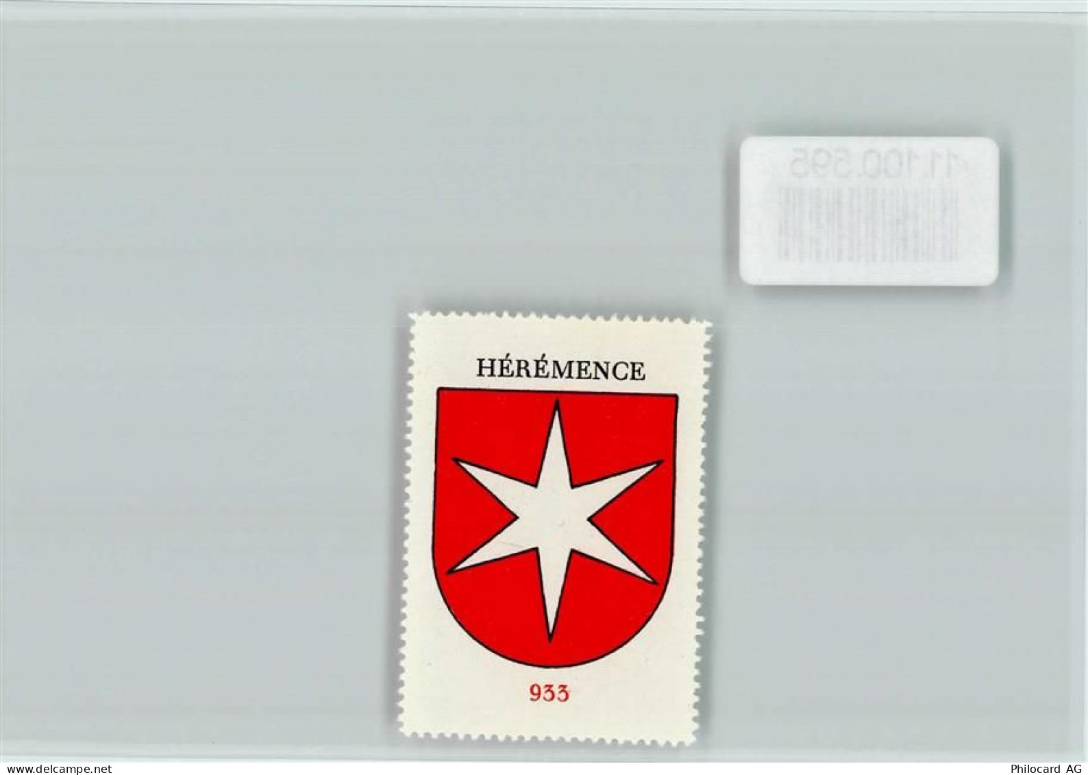 1987 Hérémence Riod - Vignette Wappen Kaffee Hag ca 1920-1940 Hérémence... - 11100595